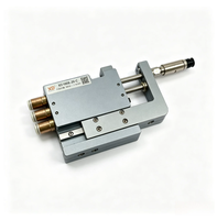 Cylindre pneumatique à glissière guidée en aluminium ultra-mince, alésage 6 mm, actionneur linéaire compact certifié CE pour l'automatisation haute vitesse