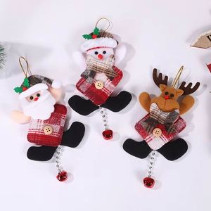Low MOQ Wholesale Custom Fabric Christmas Bells Ornaments - Reindeer/Santa Holiday Decor for Events - Product Image 1