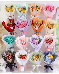 Mini-bouquets <span class=keywords><strong>de</strong></span> fleurs séchées faits à la main pour désodorisant <span class=keywords><strong>de</strong></span> voiture - Décoration <span class=keywords><strong>de</strong></span> mariage et <span class=keywords><strong>de</strong></span> maison - Fleurs préservées écologiques - Product Image 2