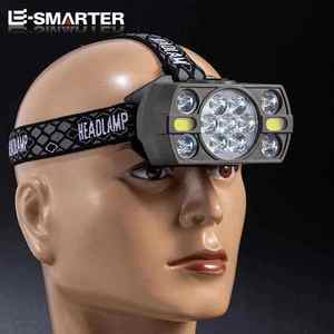 Super brillante Lampe Frontale impermeable emergencia Cob luces de trabajo Usb recargable Camping linterna al aire libre Led lámpara de cabeza - Product Image 1