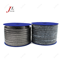 Joint d'étanchéité tressé en fibre de carbone haute résistance 12mm*12mm, résistant au feu et à la chaleur, pour le scellement des brides industrielles