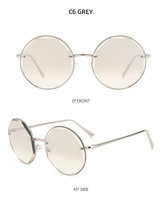 Lunettes de soleil de haute qualité, nouvelle mode, verres dégradés, logo métallique, lunettes de soleil personnalisées pour femmes et hommes