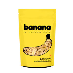 Bolsa de plástico resellable tipo almohada para chips de plátano, empaque para chips de frutas - Product Image 1