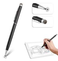 Stylet à disque de précision tactile double face 2 en 1 Slim Nip Disk Microfiber Rubber Sucker Tip Stylus pour étudiants