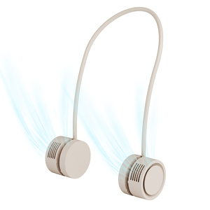 Ventilateur de cou portable pliable Kinscoter, mini USB, idéal pour le sport et les activités de plein air, avec batterie intégrée - Product Image 1