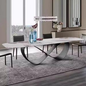 Tavolo da Pranzo di Lusso Dareko Design a 8, Base a Forma di Farfalla, Tavolo da Pranzo in Pietra Sinterizzata per 6, 8, 10 Persone - Product Image 2