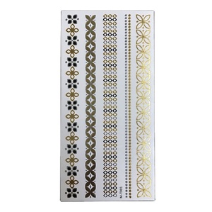 Tatuaggio temporaneo per il corpo delle donne in argento metallizzato impermeabile con stampa personalizzata - Product Image 6