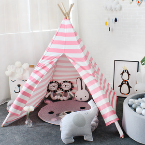Rose indien <span class=keywords><strong>intérieur</strong></span> bambin enfants maison de jeu en bois <span class=keywords><strong>tipi</strong></span> enfant maison grande tente <span class=keywords><strong>tipi</strong></span> - Product Image 5