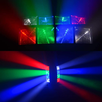 Lumière de scène mobile Spider, 8x10W LED RGBW, activée par le son, contrôle DMX512, pour club, pub, discothèque, mariage