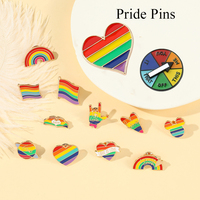 Broches personnalisées en métal plaqué, motifs animaux de dessin animé, lettres, émail dur, badges tendance visage souriant pour chapeaux et sacs