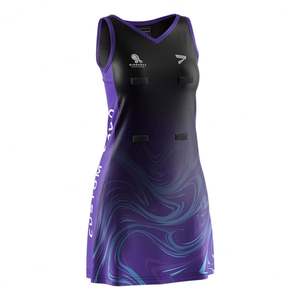 ชุดบอดี้สูทกระโปรงมินิสั้นสำหรับผู้หญิง ลายโลโก้แบบกำหนดเอง ผ้าซับเหงื่อแห้งเร็ว สีดำ สำหรับเล่นเทนนิส ฤดูร้อน ซักได้  สำหรับเล่นเน็ตบอล - Product Image 3