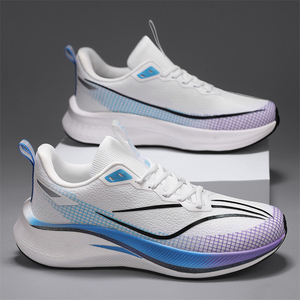 Chaussures de course unisexes professionnelles de haute qualité avec plaque en carbone, légères, respirantes, amortissantes, style classique, empeigne en mesh - Product Image 5