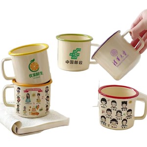 แก้วเคลือบหนา 350 มล. ลายม้า พิมพ์ลายตามสั่ง ขวดน้ำ แก้วกาแฟ - Product Image 5