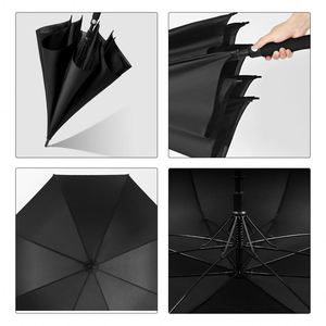 Promotional Gift Custom logo 27inch <b>Windproof</b> Waterproof Stick Branded 8k Golf <b>Umbrella</b> Double Layer Golf <b>Umbrella</b> - Product Image 3