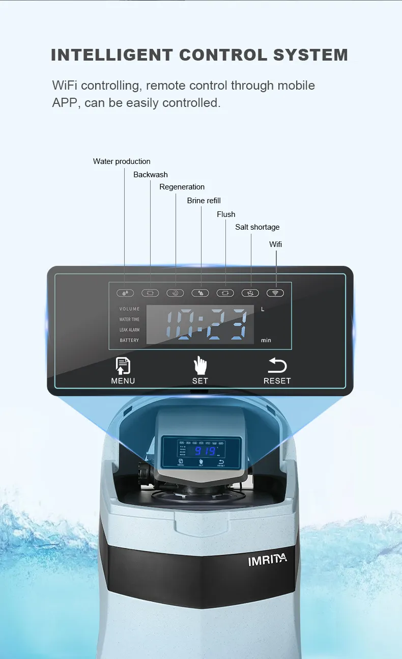 Adoucisseurs d'eau IMRITA Whole House 3 tonnes régénération automatique échangeur d'ions adoucisseur deau système d'adoucisseur d'eau dure maison