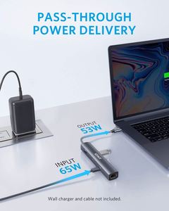ANKER powerexpand 6-in-1 USB 3.0 Type-C <span class=keywords><strong>HUB</strong></span> Multiport Adapter 5A sạc nhanh cho PC máy tính IOS thiết bị máy in tương thích - Product Image 3