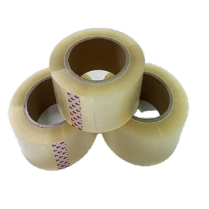 Fabrication en usine <span class=keywords><strong>de</strong></span> ruban auto-adhésif en plastique Super Transparent Opp ruban adhésif <span class=keywords><strong>Nature</strong></span> caoutchouc Bopp ruban d'emballage - Product Image 2