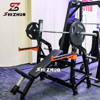Shizhuo nouveau Fitness entraînement entraînement haltérophilie Multi plaque réglable chargée inclinaison banc presse Machine