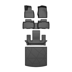 Alfombrillas delanteras y traseras de Tpe para coche, para <span class=keywords><strong>Ford</strong></span> <span class=keywords><strong>Explorer</strong></span> (seis asientos), 2019 +, Material de alta calidad - Product Image 3