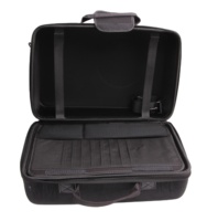 Sac de protection de luxe, sac à poignée réglable/rangement/sac à main à bandoulière voyage/étui de transport pour PS5-noir et gris