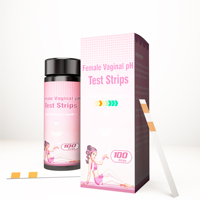 Strip Tes Vaginosis Bakterial dan Infeksi Jamur Manual LYZ, Tes pH Vagina Plastik untuk Wanita
