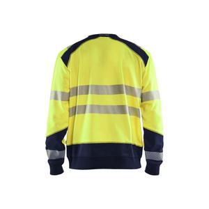 BLAKLADER - 354125283389XL Sudadera Hi-Vis Amarillo/Azul marino-EAN 7330509609781 ROPA DE TRABAJO DE LA HI-VIS - Product Image 2