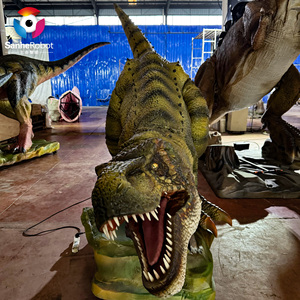 Hochwertiger Jurassic Theme Park Animatronic Dinosaurier Statue Großes <span class=keywords><strong>Trex</strong></span> Roboter modell für Einkaufs zentrum Kindertag stätte Dekoration für - Product Image 1