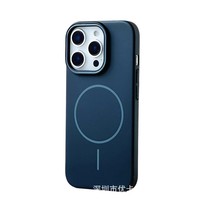 Coque de téléphone magnétique givrée ultra-fine et respectueuse de la peau avec anneau pour iPhone 17 Pro Max 16 – Housse antichoc en PC