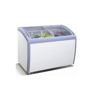 Sliding Glass Door Curved Chest <b>Freezer</b> Island Dsh-336c Island <b>Freezer</b> - Product Image 1