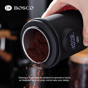 पोर्टेबल यूएसबी 500 जी डिजिटल स्टेनलेस स्टील किचन स्केल 0.1 जी/0.05 जी सटीकता हाथ से आयोजित एस्प्रेसो टाइमर खुराक कप प्रभार्य स्केल - Product Image 2