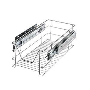 Easy Installation Heavy Duty Chrome Telescopic Rack Pull Out Wire <strong>Basket</strong> <strong>Storage</strong> <strong>Unit</strong> <strong>for</strong> Kitchen Base Drawer - Product Image 1