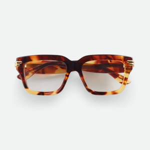 Lunettes de soleil rectangulaires classiques Bottega BV, monture en acétate, protection UV400, pour la mode, les trajets quotidiens et les activités de plein air, Veneta - Product Image 1