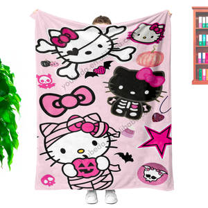 Manta <span class=keywords><strong>de</strong></span> <span class=keywords><strong>toalla</strong></span> <span class=keywords><strong>de</strong></span> franela suave con dibujos animados <span class=keywords><strong>de</strong></span> Navidad y Halloween <span class=keywords><strong>de</strong></span> diseñador impresa personalizada al por mayor para la decoración del hogar del sofá - Product Image 1