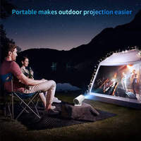 Nuevo Precio HY300 Mini Proyector Inteligente Portátil Android 11, 200 Lúmenes, con Altavoz Integrado, Proyector de Techo para Cine en Casa