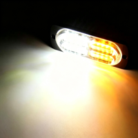 Feux de signalisation d'urgence à LED 10W, 36 modes stroboscopiques, montage latéral, boîtier en alliage d'aluminium, multicolores, clignotants, 4x4