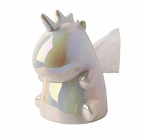 2025 créatif luxe licorne céramique Ins lumière boîte à mouchoirs maison salon décoratif Itemr décoration de la maison luxe décor à la maison