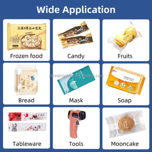 Automatic Pillow Flow Food Packaging <b>Machine</b> Bread <b>Roll</b> Spare Parts Noodles Cutlery Tablet Fruit Flow Packing <b>Machine</b> With Print - Product Image 2