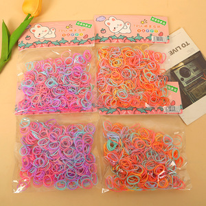 Élastiques à cheveux couleur bonbon, très élastiques, pour enfants, motif dessin animé, usage quotidien, matériaux variés, origine Yiwu - Product Image 4