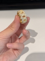 Cincin Emas Pria Model Iced Out Pass Diamond Tester Moissanite Eternity Ring Perhiasan Hip Hop Cincin Pria Rantai Cuban