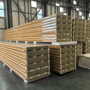 Paneles Sándwich de Lana de Roca Metálica Ignífuga de Alta Calidad de 100 mm para Techos de Almacenes y Aislamiento de Paredes en Proyectos de Ingeniería - Product Image 6