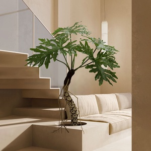 <span class=keywords><strong>Planta</strong></span> Artificial <span class=keywords><strong>Sen</strong></span> Space con Hojas de Taro y Escamas de Dragón, Decoración Minimalista para Interiores, Centros Comerciales y Salas de Estar - Product Image 4