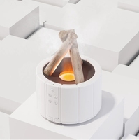 Diffuseur d'arômes pour la maison intelligente Humidificateur de grain de bois à flamme 3D avec désodorisants aux huiles essentielles Bonfire Scent Aroma pour l'aromathérapie