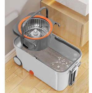 Juego <span class=keywords><strong>de</strong></span> Mopa con Mango Telescópico y Rodillo Extra Grande <span class=keywords><strong>de</strong></span> Chenilla <span class=keywords><strong>de</strong></span> Doble Accionamiento para Limpieza en una Sola Pasada Sin Necesidad <span class=keywords><strong>de</strong></span> Lavar a Mano, Ideal para Personas que Buscan Comodidad - Product Image 3