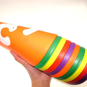 Digitale Marker 9 Inch 1-10 Nummers Spot Markers Vlakke Veldkegels Antislip Rubberen Behendigheidsmarkeringen Vlakke Veldkegels Vloerstippen - Product Image 4