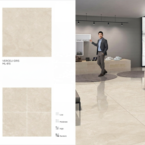 Azulejos de Cerámica de Porcelana Pulida Vistaar Vercli Gris 80x80, Doble Carga, 800x800 para Libia, Sudáfrica, Bangladesh - Product Image 1