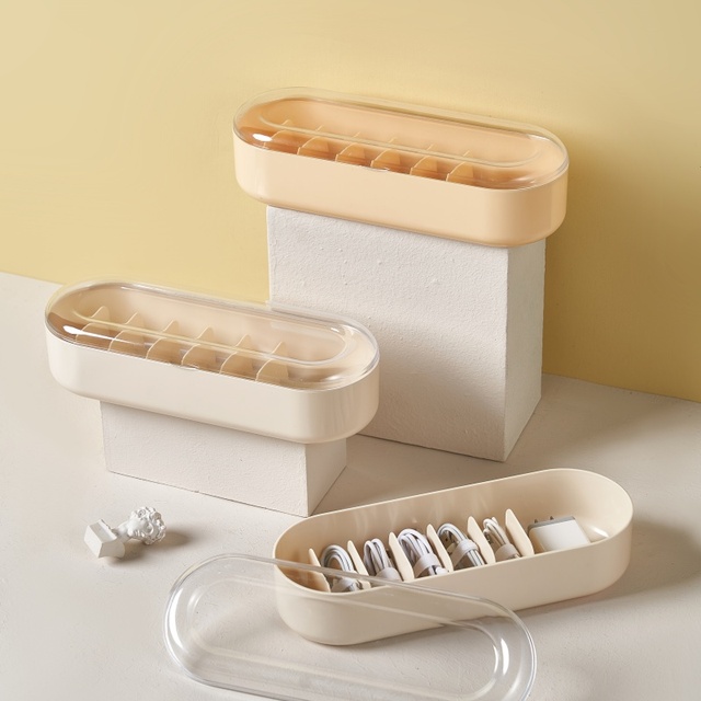 MONR Multipurpose Plastic Desktop Organizer Cable Management Storage Boxes Tool Organizer for Household Sundries Organization