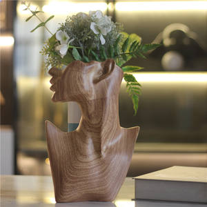 Artisanat abstrait <span class=keywords><strong>visage</strong></span> humain Figures Statues Sculptures maison salon géométrique décoration bureau accessoires cadeaux décor à la maison - Product Image 6