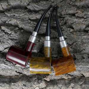 Muxiang Briarwood Smoking Pipe Straight Type Wooden Tobacco Pipe For Men Gift - Product Image 2