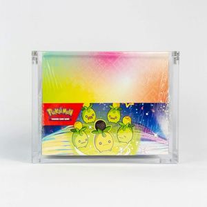 Boîte de présentation pour cartes à collectionner avec guides pour cartes, cube de rangement en plastique pré-assemblé pour utilisation sur bureau - Product Image 4