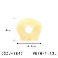 CANYUAN – Pinces à cheveux transparentes en acétate pour femmes, ajourées, colorées, couleur bonbon, logo personnalisé, pour cheveux fins